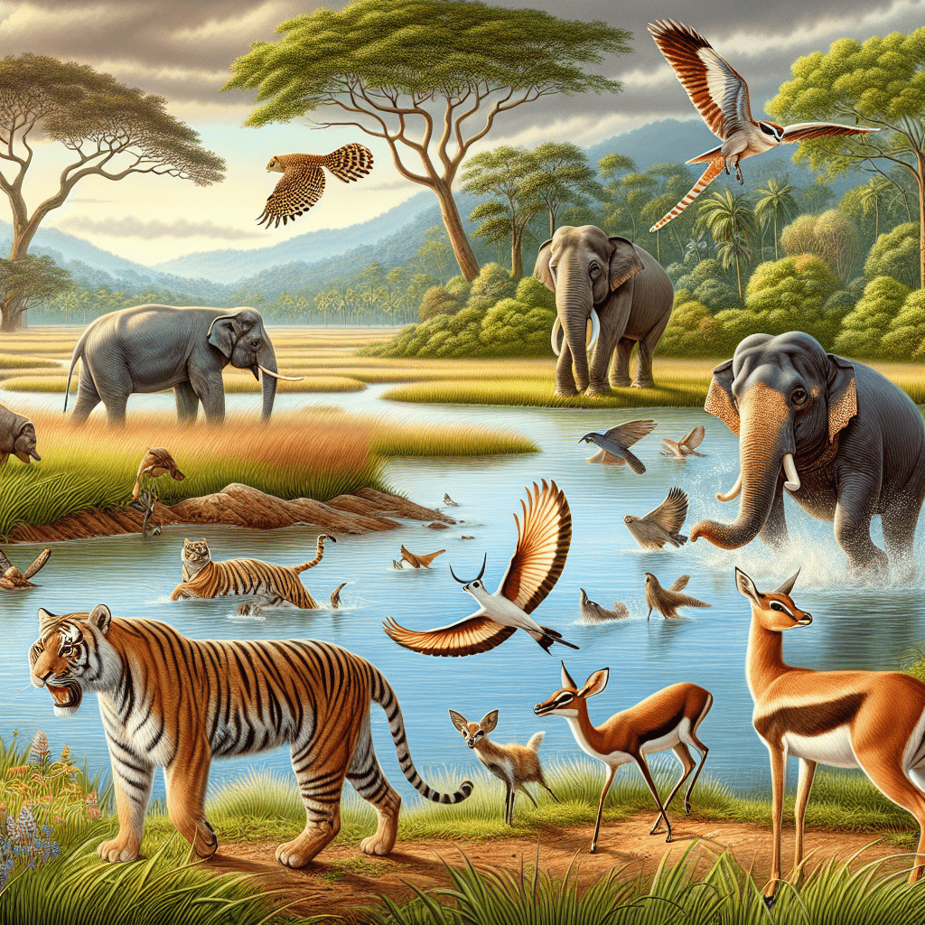 mammals of India in their natural habitat