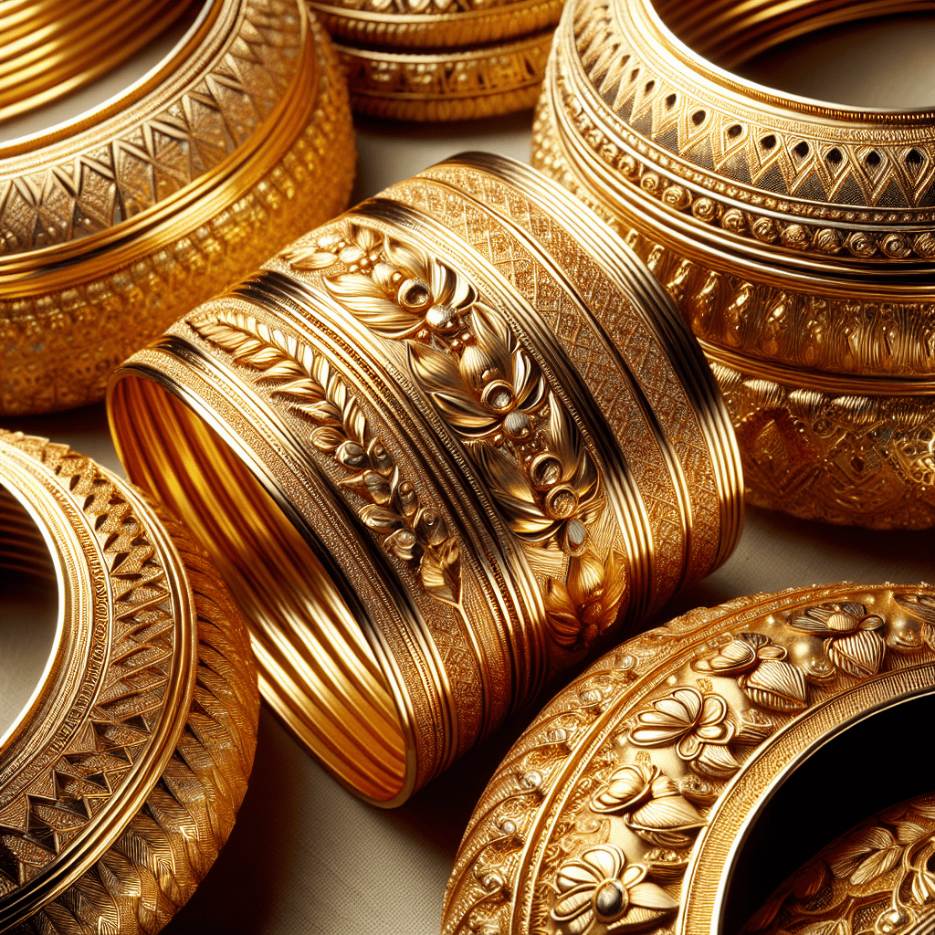 valuable and handcrafted West Indian Gold Bangles