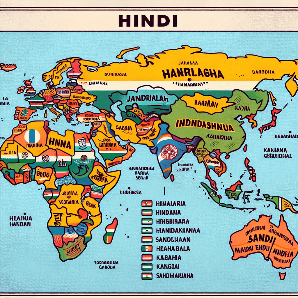 how many countries have Hindi as official language