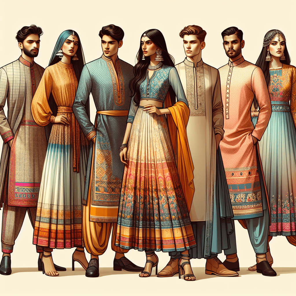 popular fusion Indian outfits for men and women