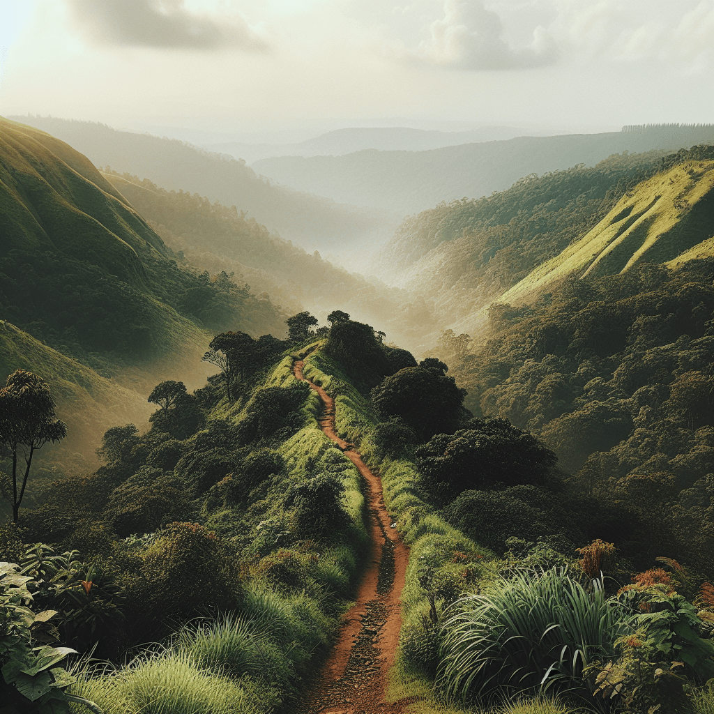 Indian Ridge Trail surrounded by stunning nature