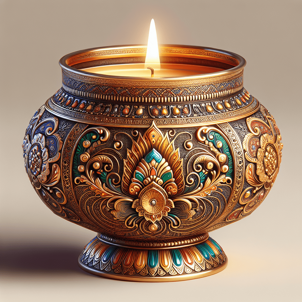 decorative Indian candle holder