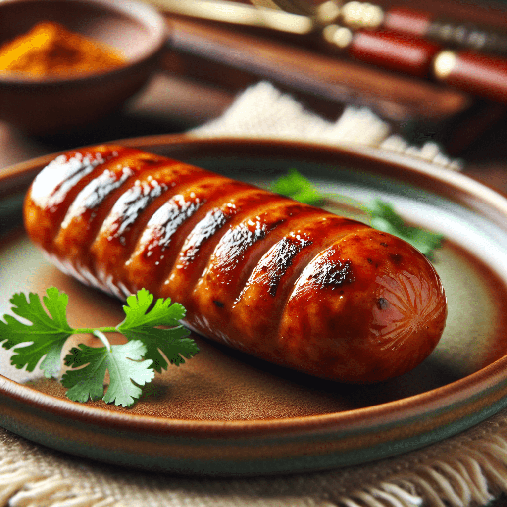 grilled spicy India sausage