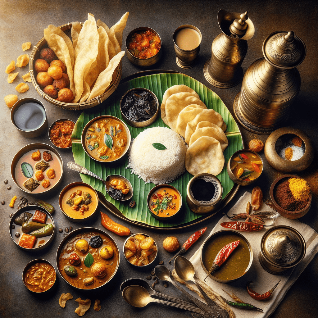 typical dishes of the Madras Indian cuisine