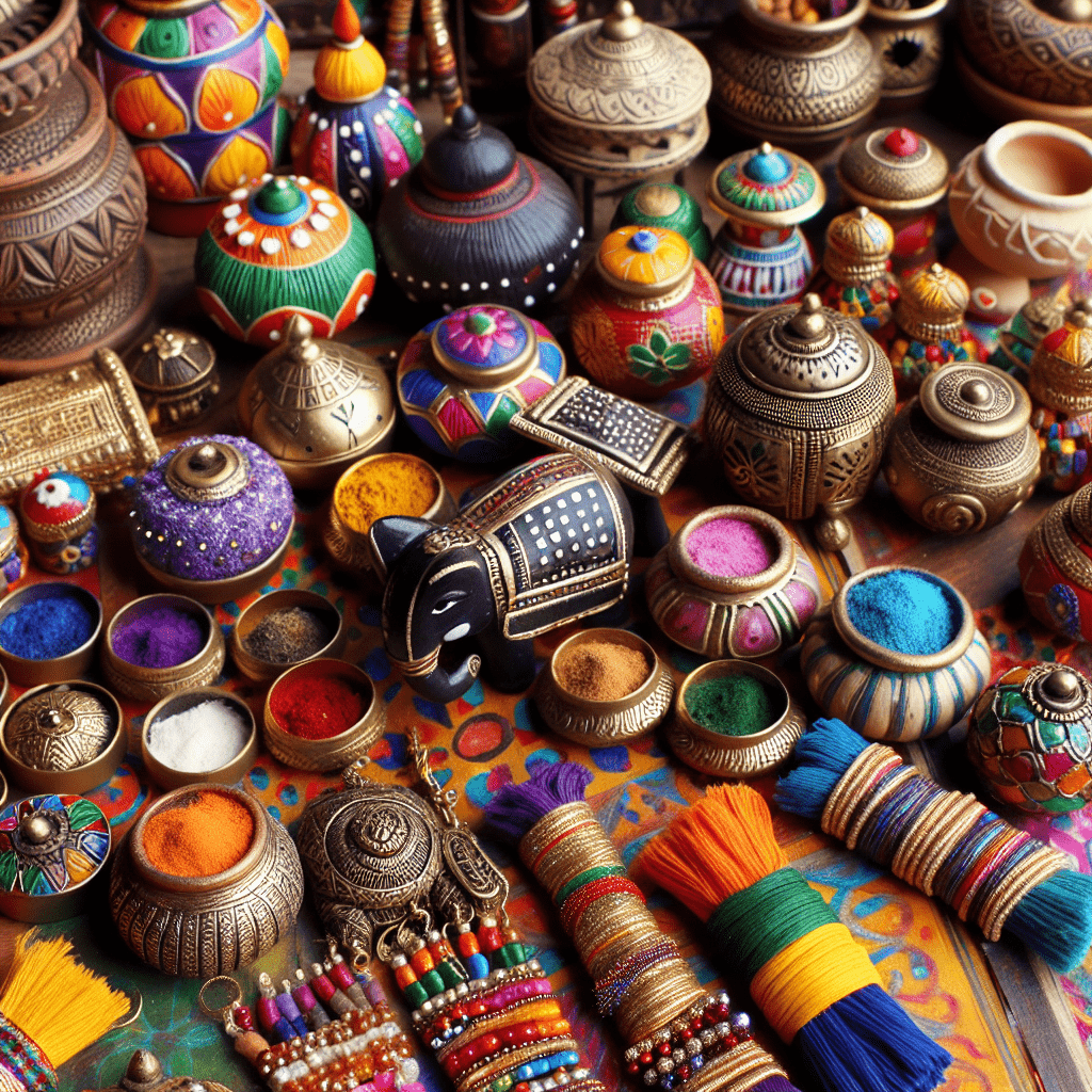 various colourful Indian party favors