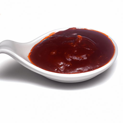 a spoon of indian ketchup